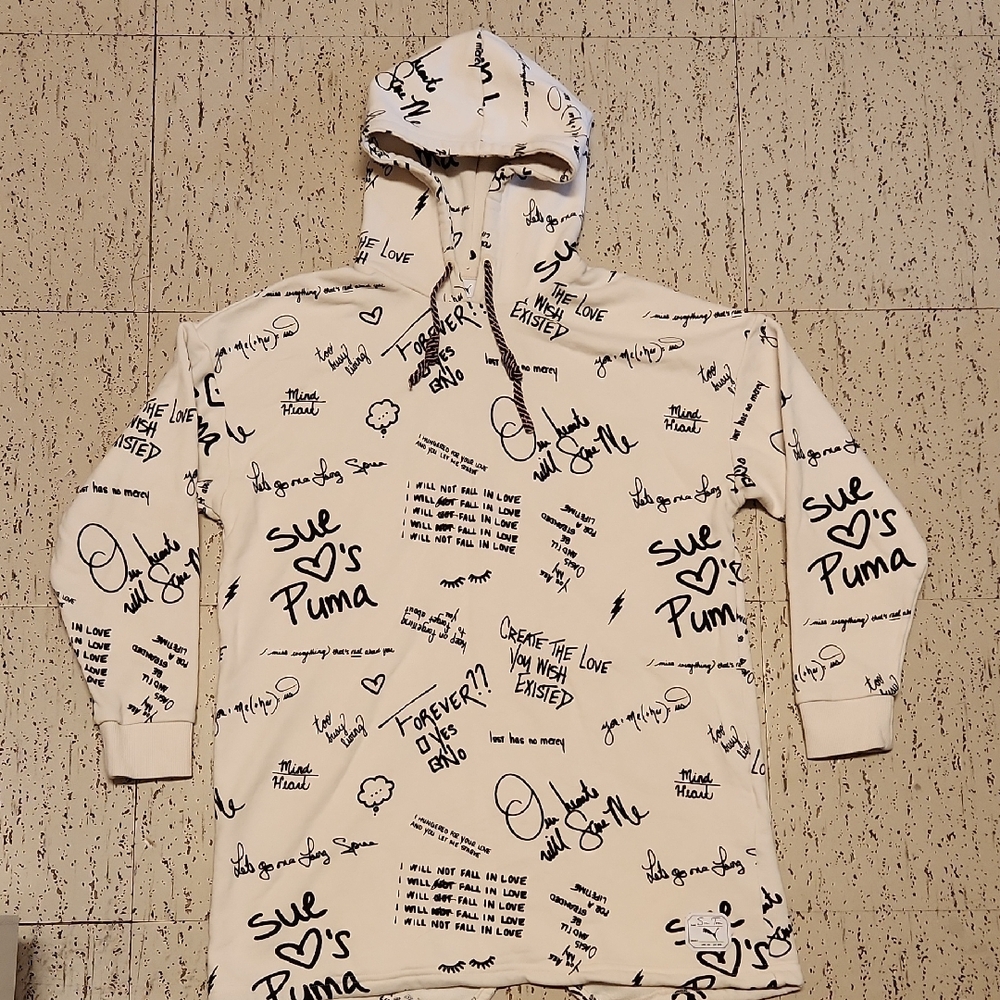 Puma Sue Tsai AOP Oversized Pullover Hoodie Sweater